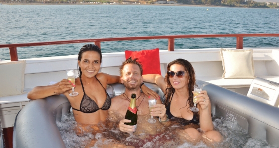 Jacuzzi hen parties boat